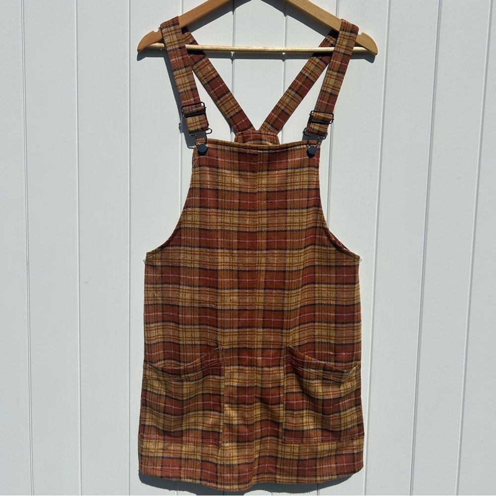 Plaid Pinafore Dress
